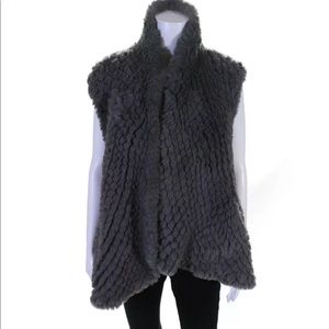 Love Token Faux Rabbit Fur Vest (Never Worn)